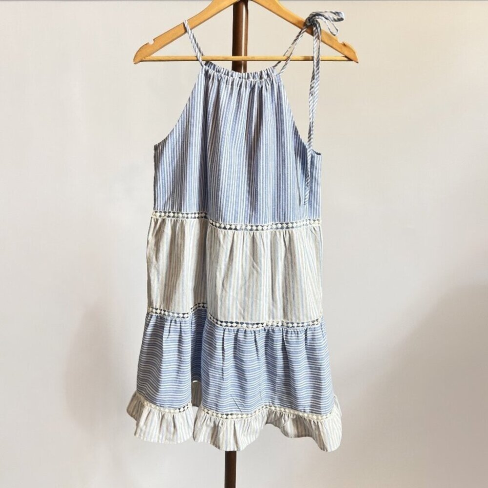Altar'd State Tiered Flowy Striped Dress